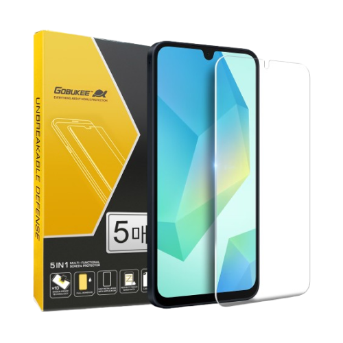 [고부기] 퀀텀6 A56 투명 강화유리필름 5매